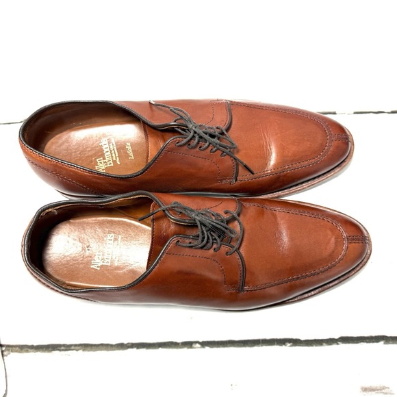 Allen Edmonds Lasalle Shoes Men\'s 11.5D Brown Oxfords Leather Slip Toe main image 10